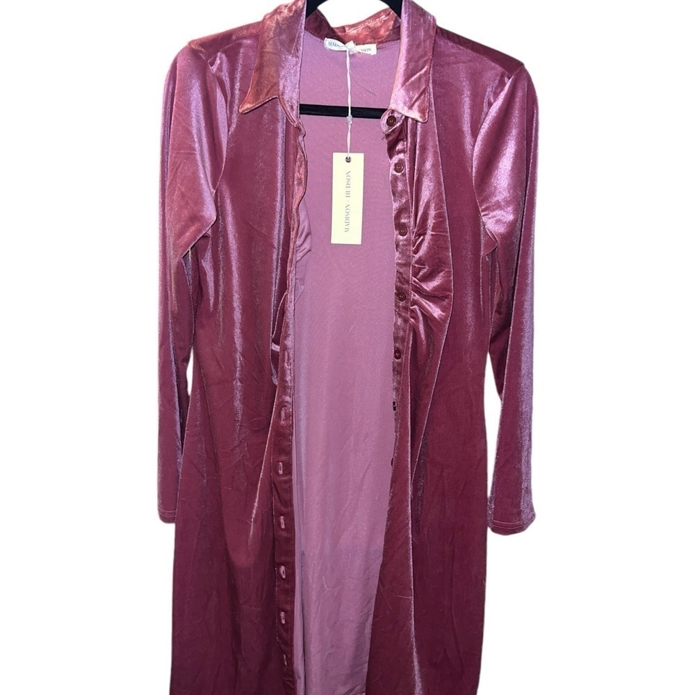 Long sleeve pink dress| Size small - Picture 2 of 6